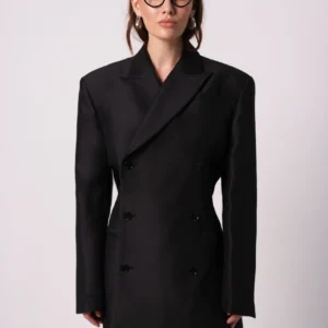 CARMEN snatched double-breasted blazer