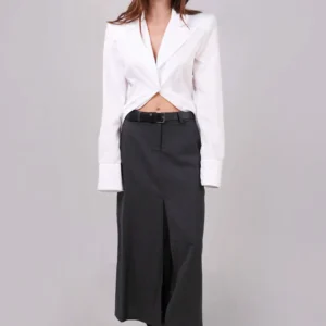 DARIA skirt in checkered grey